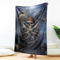 Pirates Skull Blanket Kraken Sea Monster Tentacles Deep Legend