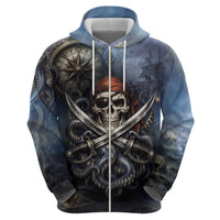 Pirates Skull Hoodie Kraken Sea Monster Tentacles Deep Legend