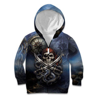 Pirates Skull Kid Hoodie Kraken Sea Monster Tentacles Deep Legend
