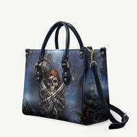 Pirates Skull Leather Bag Kraken Sea Monster Tentacles Deep Legend