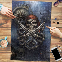 Pirates Skull Puzzle Kraken Sea Monster Tentacles Deep Legend