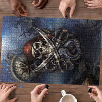 Pirates Skull Puzzle Kraken Sea Monster Tentacles Deep Legend
