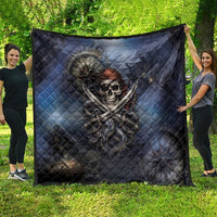 Pirates Skull Quilt Kraken Sea Monster Tentacles Deep Legend