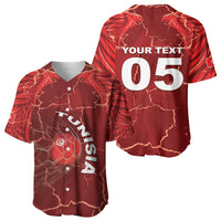 Custom Tunisia Football Baseball Jersey Eagle Cracked Texture Athletic