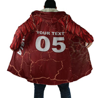Custom Tunisia Football Cloak Eagle Cracked Texture Athletic