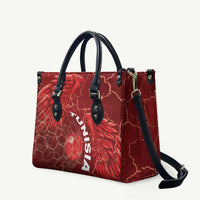 Tunisia Football Leather Bag Eagle Cracked Texture Athletic