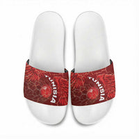 Tunisia Football Slide Sandals Eagle Cracked Texture Athletic