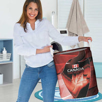 Canada Football Laundry Basket Visual Line Abstract Maple Leaf