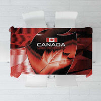 Canada Football Tablecloth Visual Line Abstract Maple Leaf