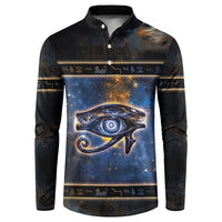 Egypt Eye Of Ra Button Sweatshirt Galaxy Zodiac Universe