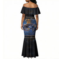 Egypt Eye Of Ra Mermaid Dress Galaxy Zodiac Universe