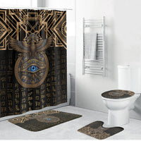 Egypt Eye of Horus Bathroom Set Hieroglyphics Patterns Retro Style