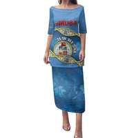 Personalized Aruba Is In My DNA Family Matching Puletasi and Hawaiian Shirt - Wonder Print Shop