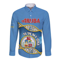 Personalized Aruba Is In My DNA Long Sleeve Button Shirt - Wonder Print Shop