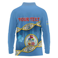Personalized Aruba Is In My DNA Long Sleeve Polo Shirt - Wonder Print Shop