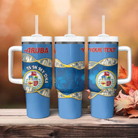 Personalized Aruba Is In My DNA Tumbler With Handle - Wonder Print Shop