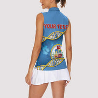 Personalized Aruba Is In My DNA Women Sleeveless Polo Shirt - Wonder Print Shop