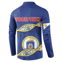 Personalized Bonaire Is In My DNA Button Sweatshirt - Wonder Print Shop