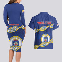 Personalized Bonaire Is In My DNA Couples Matching Long Sleeve Bodycon Dress and Hawaiian Shirt - Wonder Print Shop