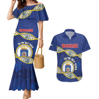Personalized Bonaire Is In My DNA Couples Matching Mermaid Dress and Hawaiian Shirt - Wonder Print Shop
