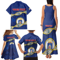 Personalized Bonaire Is In My DNA Family Matching Tank Maxi Dress and Hawaiian Shirt - Wonder Print Shop