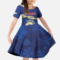 Personalized Bonaire Is In My DNA Kid Short Sleeve Dress - Wonder Print Shop