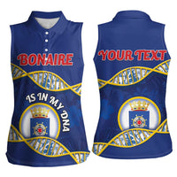 Personalized Bonaire Is In My DNA Women Sleeveless Polo Shirt - Wonder Print Shop