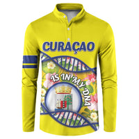 Personalized Curacao Is In My DNA Button Sweatshirt - Wonder Print Shop