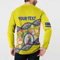 Personalized Curacao Is In My DNA Button Sweatshirt - Wonder Print Shop