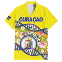 Personalized Curacao Is In My DNA Family Matching Off Shoulder Maxi Dress and Hawaiian Shirt - Wonder Print Shop