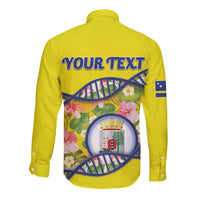 Personalized Curacao Is In My DNA Long Sleeve Button Shirt - Wonder Print Shop