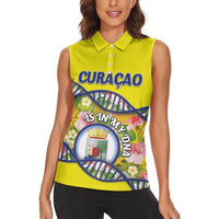 Personalized Curacao Is In My DNA Women Sleeveless Polo Shirt - Wonder Print Shop