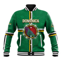 Personalized Dominica Baseball Jacket Sisserou Parrot With Hibiscus Patterns - Wonder Print Shop
