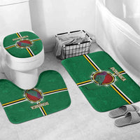 Dominica Bathroom Set Sisserou Parrot With Hibiscus Patterns - Wonder Print Shop