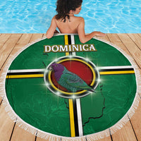 Dominica Beach Blanket Sisserou Parrot With Hibiscus Patterns - Wonder Print Shop