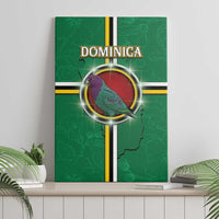 Dominica Canvas Wall Art Sisserou Parrot With Hibiscus Patterns - Wonder Print Shop