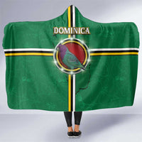Dominica Hooded Blanket Sisserou Parrot With Hibiscus Patterns - Wonder Print Shop