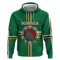 Personalized Dominica Hoodie Sisserou Parrot With Hibiscus Patterns - Wonder Print Shop