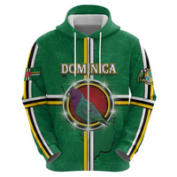 Personalized Dominica Hoodie Sisserou Parrot With Hibiscus Patterns - Wonder Print Shop