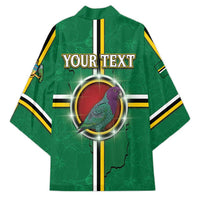 Personalized Dominica Kimono Sisserou Parrot With Hibiscus Patterns - Wonder Print Shop