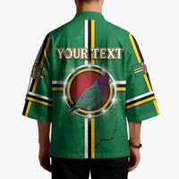 Personalized Dominica Kimono Sisserou Parrot With Hibiscus Patterns - Wonder Print Shop