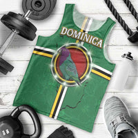 Personalized Dominica Men Tank Top Sisserou Parrot With Hibiscus Patterns - Wonder Print Shop