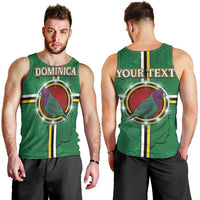 Personalized Dominica Men Tank Top Sisserou Parrot With Hibiscus Patterns - Wonder Print Shop