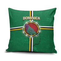 Dominica Pillow Cover Sisserou Parrot With Hibiscus Patterns - Wonder Print Shop