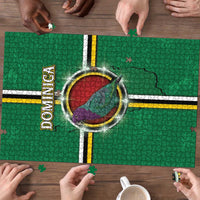 Dominica Puzzle Sisserou Parrot With Hibiscus Patterns - Wonder Print Shop