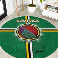 Dominica Round Carpet Sisserou Parrot With Hibiscus Patterns - Wonder Print Shop
