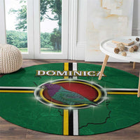 Dominica Round Carpet Sisserou Parrot With Hibiscus Patterns - Wonder Print Shop