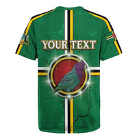 Personalized Dominica Rugby Jersey Sisserou Parrot With Hibiscus Patterns - Wonder Print Shop
