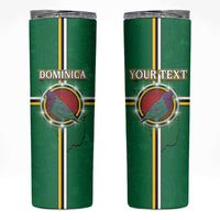 Personalized Dominica Skinny Tumbler Sisserou Parrot With Hibiscus Patterns - Wonder Print Shop