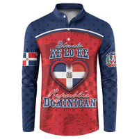 Personalized Dominican Republic Button Sweatshirt Dimelo Ke Lo Ke - Wonder Print Shop